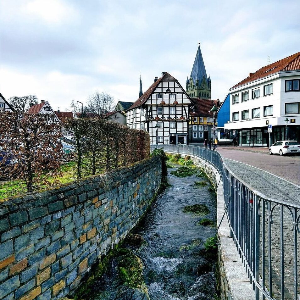 Bach in Altstadt in Soest